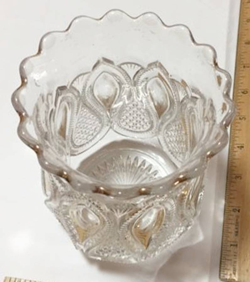 New Jersey (Gold Trim) Celery Vase by US Glass-1