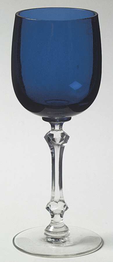 UNK390 Cobalt Wine Glass by Unknown Manufacturer-1