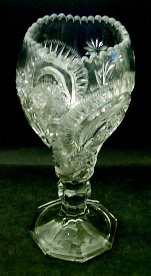 Slewed Horseshoe (Clear) Bud Vase by US Glass-1