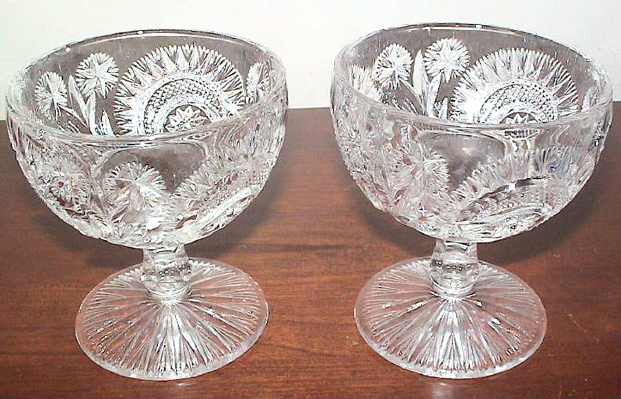 Slewed Horseshoe (Clear) Champagne/Tall Sherbet by US Glass-1