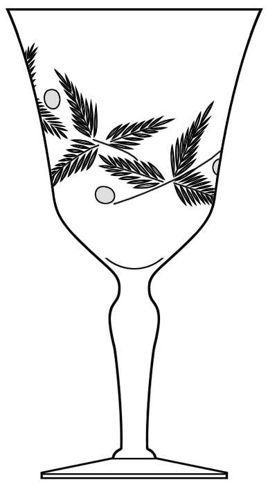 Monaco Water Goblet by Unknown Manufacturer-1