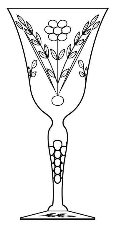 Brunswick Water Goblet by Unknown Manufacturer-1