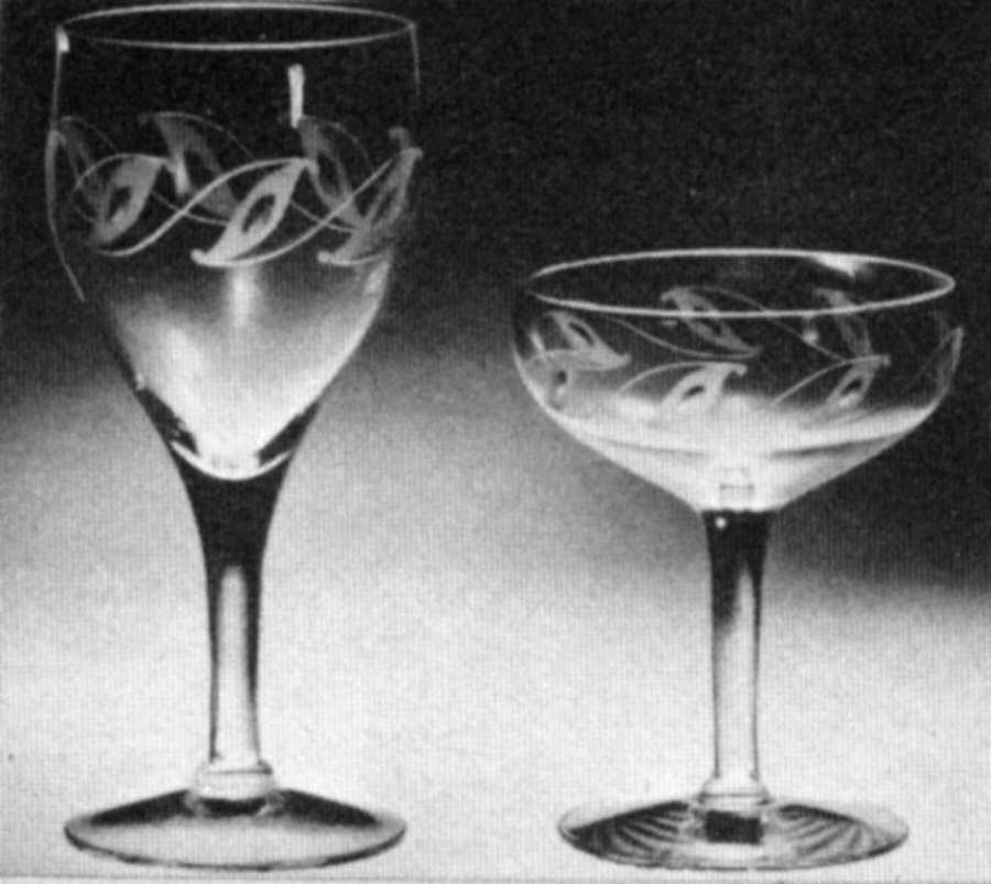 Scroll Water Goblet by Unknown Manufacturer-1