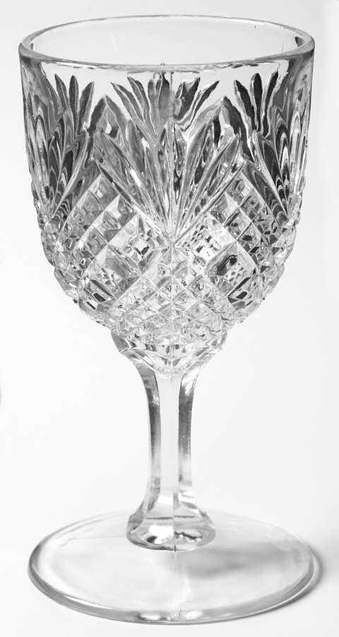 Pineapple & Fan Water Goblet by US Glass-1