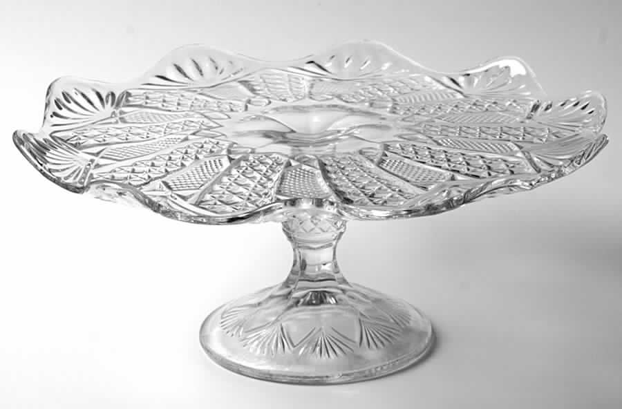 Panama Round Cake Stand by US Glass-1