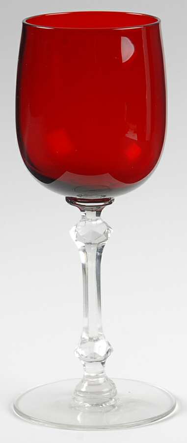 UNK390 Ruby Wine Glass by Unknown Manufacturer-1