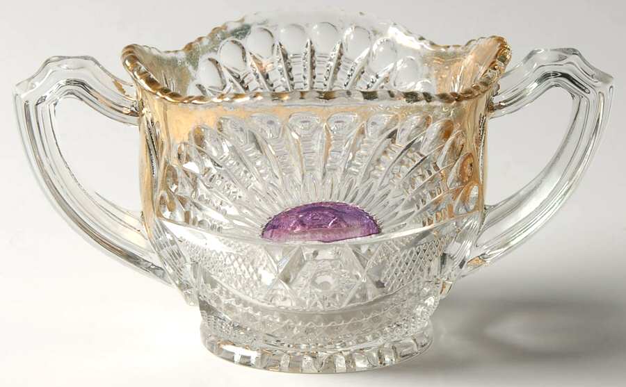 Rising Sun Ruby Flash Open Sugar by US Glass-1