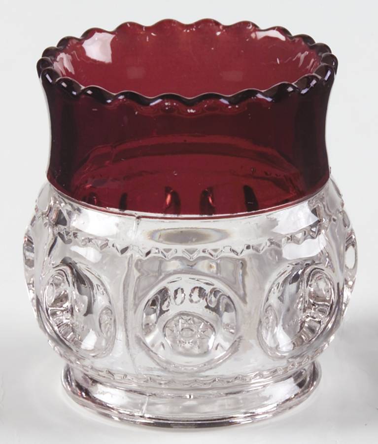 King's Crown Ruby Flash Toothpick Holder by US Glass-1