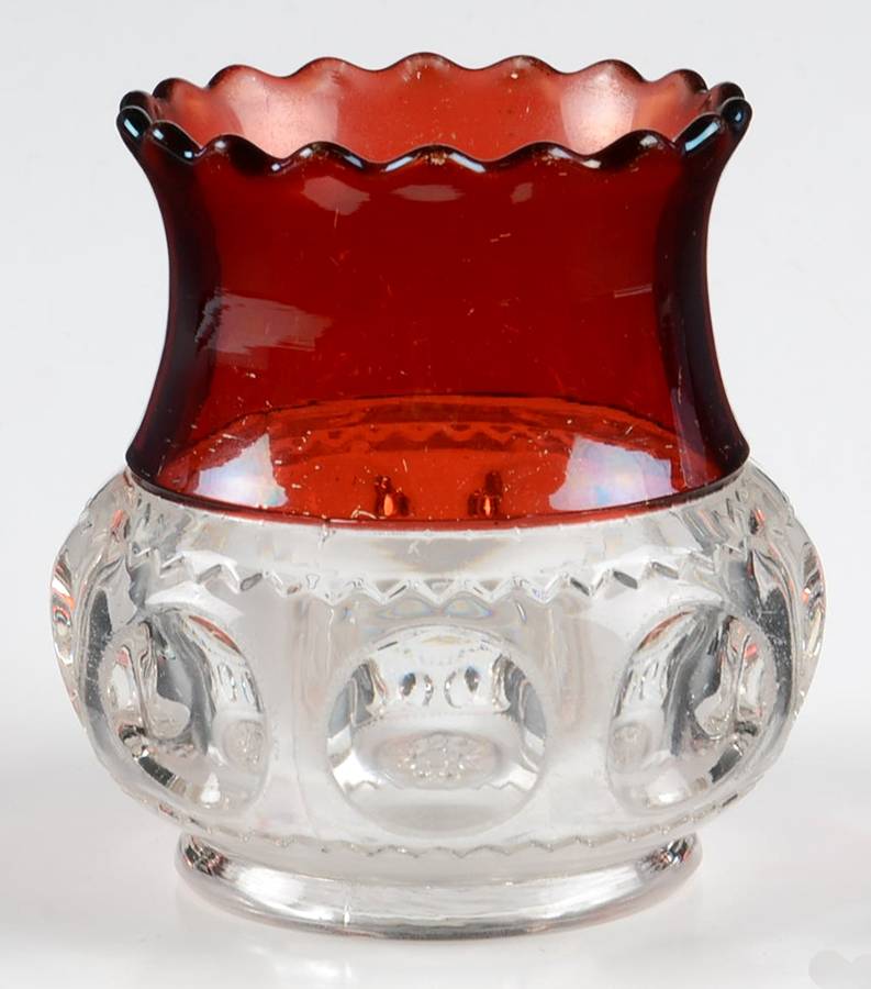 King's Crown Ruby Flash Open Spooner by US Glass-1