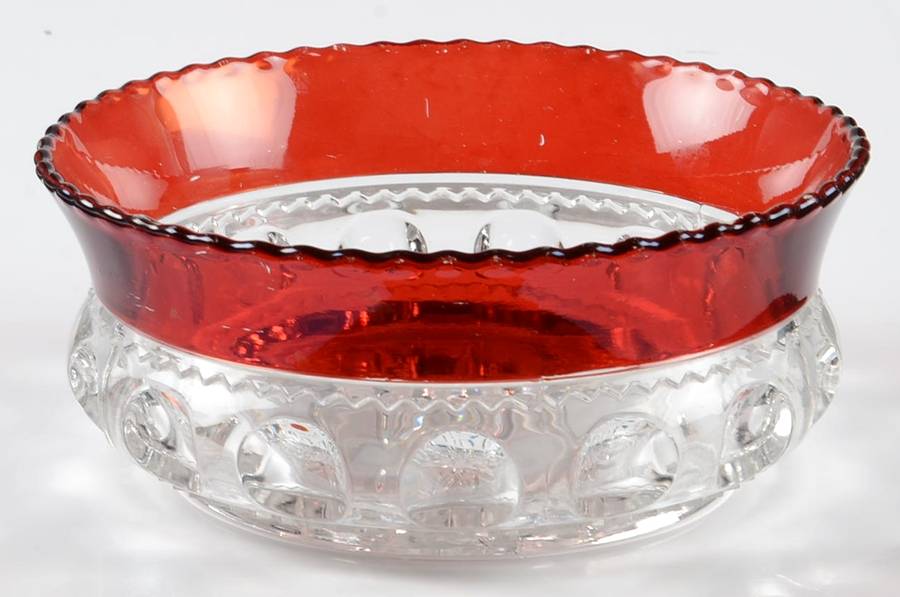 King's Crown Ruby Flash 6" Round Bowl by US Glass-1