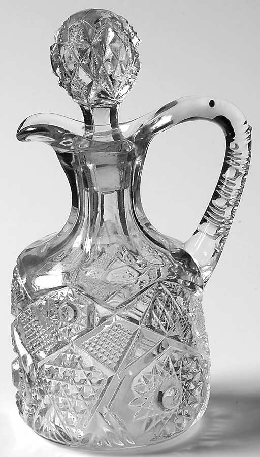 Hobstar Cruet & Stopper by US Glass-1