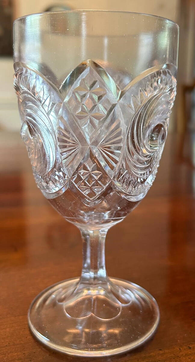 Cannonball Pinwheel Water Goblet by US Glass-1