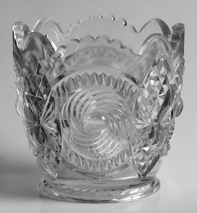 Cannonball Pinwheel Open Spooner by US Glass-1