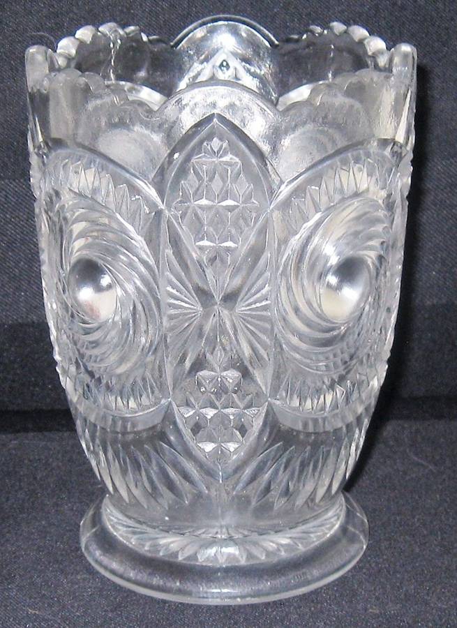 Cannonball Pinwheel Celery Vase by US Glass-1