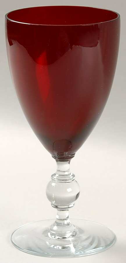 UNK198 Ruby Water Goblet by Unknown Manufacturer-1