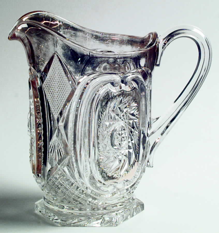 Daisy and Scroll (Buzz Saw) Pitcher by US Glass-1