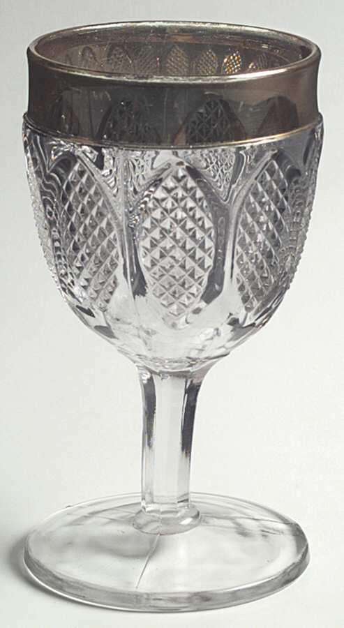 Oval Panels Water Goblet by Unknown Manufacturer-1