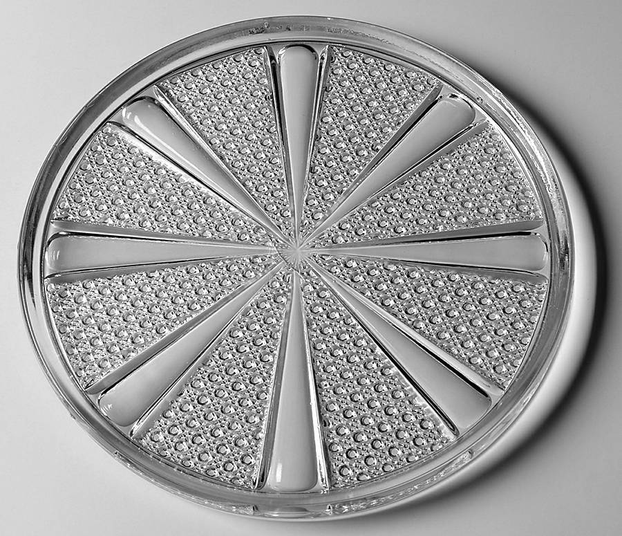 Fine Cut and Panel Cake Plate by US Glass-1