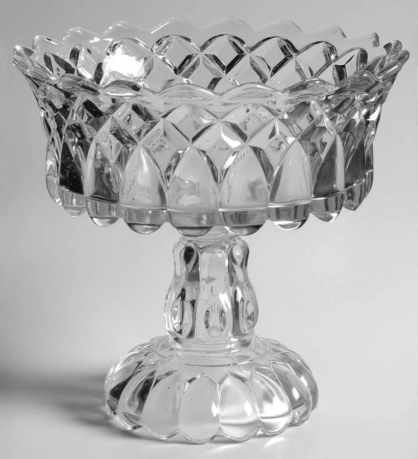 Art (Clear) 7" Height Open Compote by US Glass-1