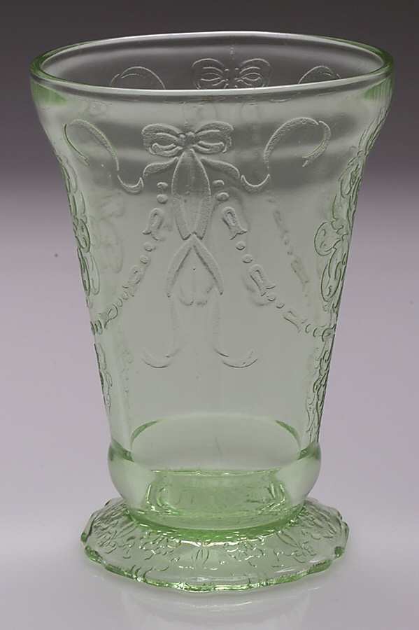 Bowknot Green 10 Oz Footed Tumbler by Unknown Manufacturer-1