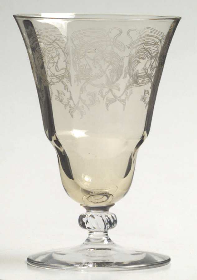 UNK314 Topaz Footed Tumbler by Unknown Manufacturer-1