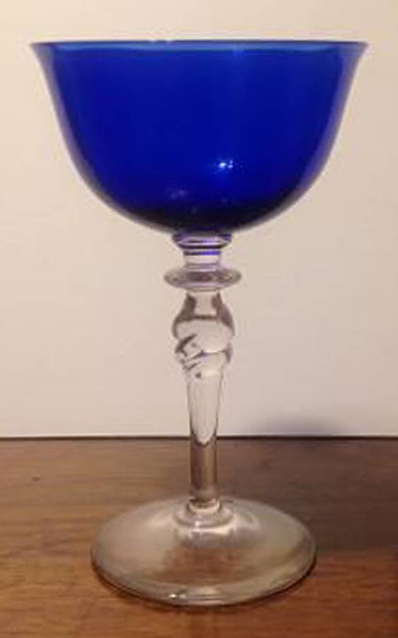 UNK468 (Cobalt Blue) Champagne/Tall Sherbet by Unknown Manufacturer-1
