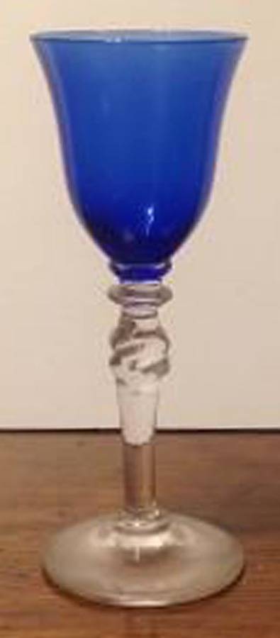 UNK468 (Cobalt Blue) Cordial Glass by Unknown Manufacturer-1