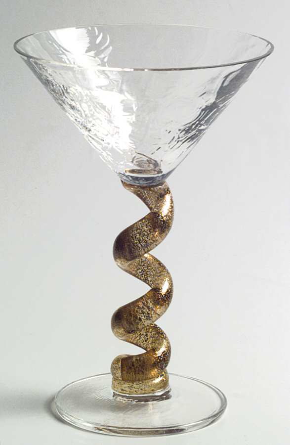 Spiral Gold Champagne/Tall Sherbet by Union Street-1