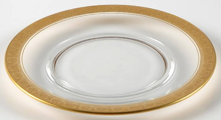 UNK494 Clear 8" Salad Plate by Unknown Manufacturer-1