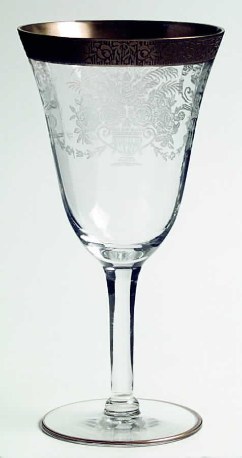 UNK509 Clear Water Goblet by Unknown Manufacturer-1