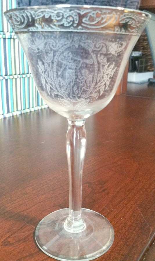 UNK423 Gold Champagne/Tall Sherbet by Unknown Manufacturer-1