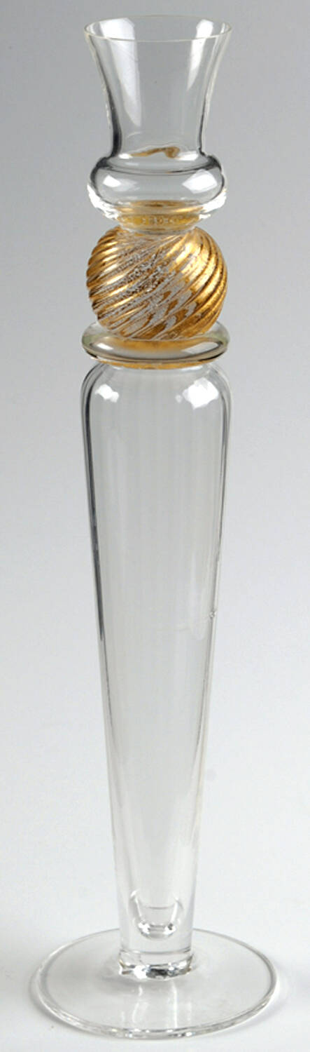 Manhattan Gold 12" Tall Singlelight Candlestick by Union Street-1