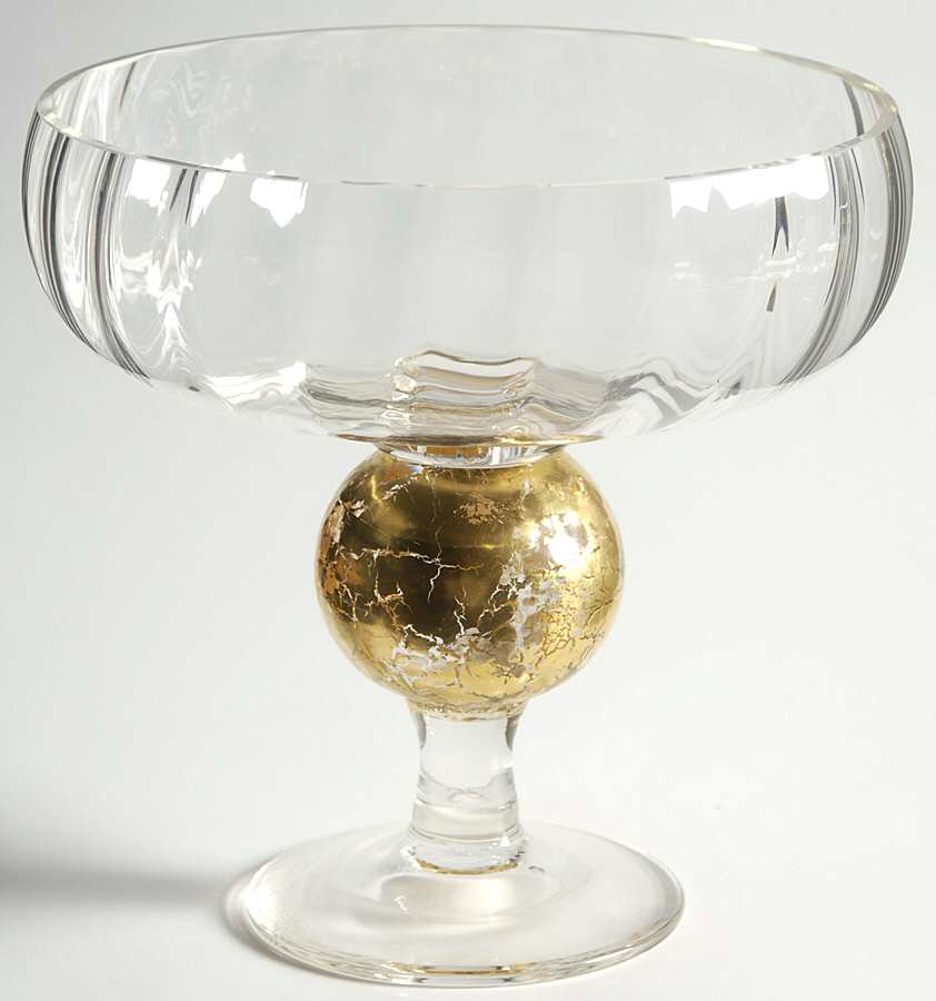 Manhattan Footed Gold Rose Bowl by Union Street-1