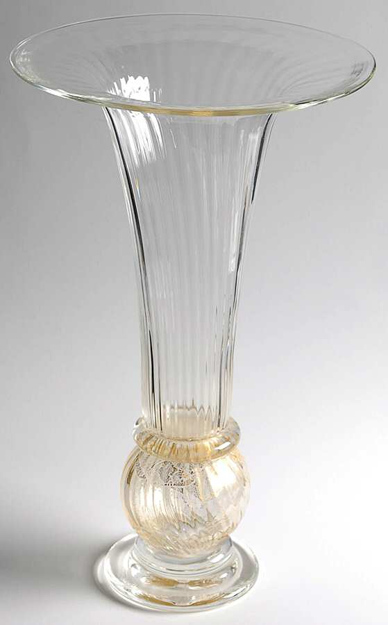 Manhattan Gold 15" Flower Vase by Union Street-1