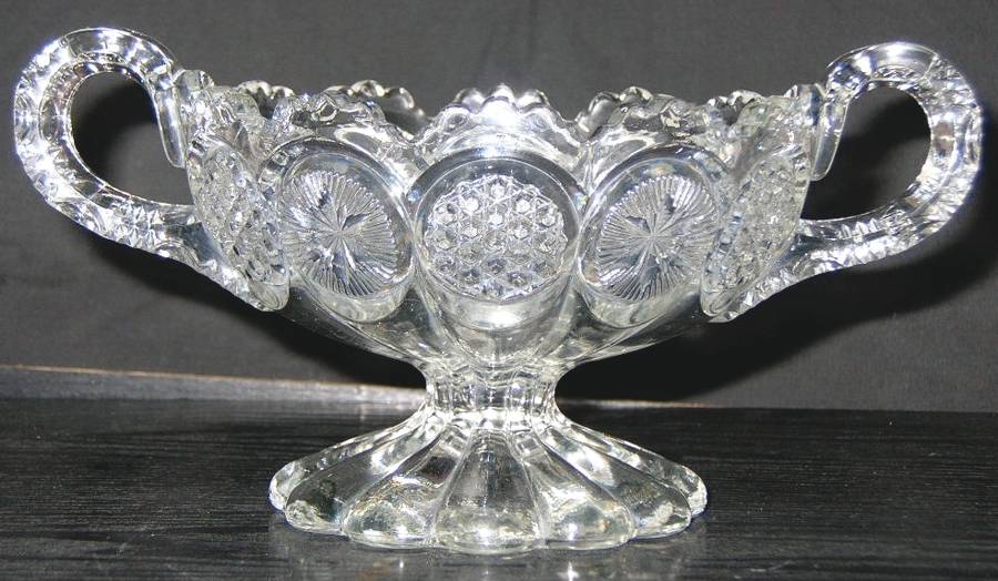 The States 2 Handled Footed Open Jam/Jelly by US Glass-1