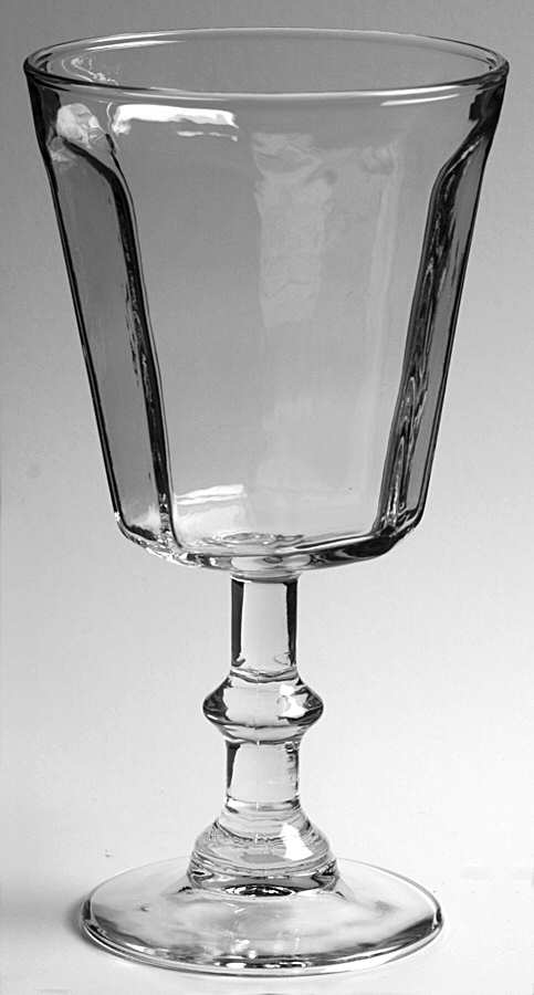 UNK542 Clear Water Goblet by Unknown Manufacturer-1