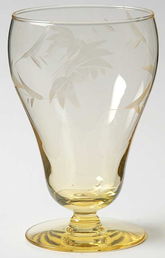 UNK640 Yellow (Topaz) 8 Oz Footed Tumbler by Unknown Manufacturer-1