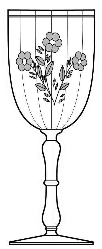UNK726 Water Goblet by Unknown Manufacturer-1