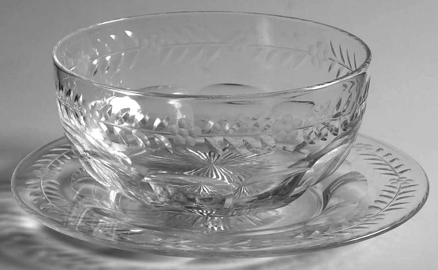 UNK729 Finger Bowl & Underplate by Unknown Manufacturer-1