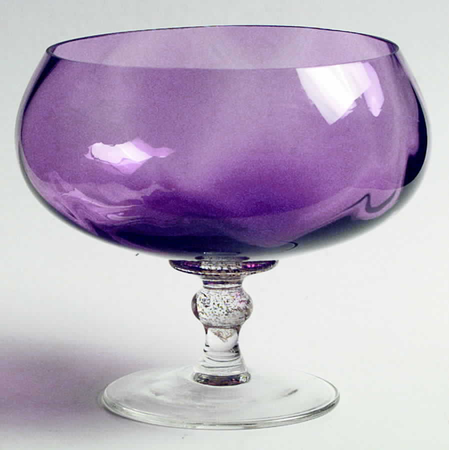 Sienna Crystal (Gold) Amethyst Footed Dessert by Union Street-1