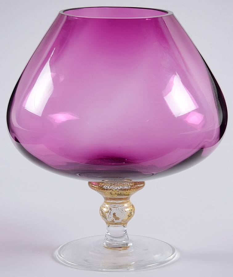 Sienna Crystal (Gold) Amethyst Brandy Glass by Union Street-1