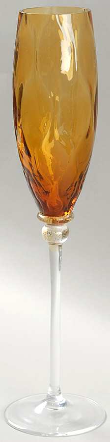 Sienna Crystal (Gold) Amber Fluted Champagne by Union Street-1