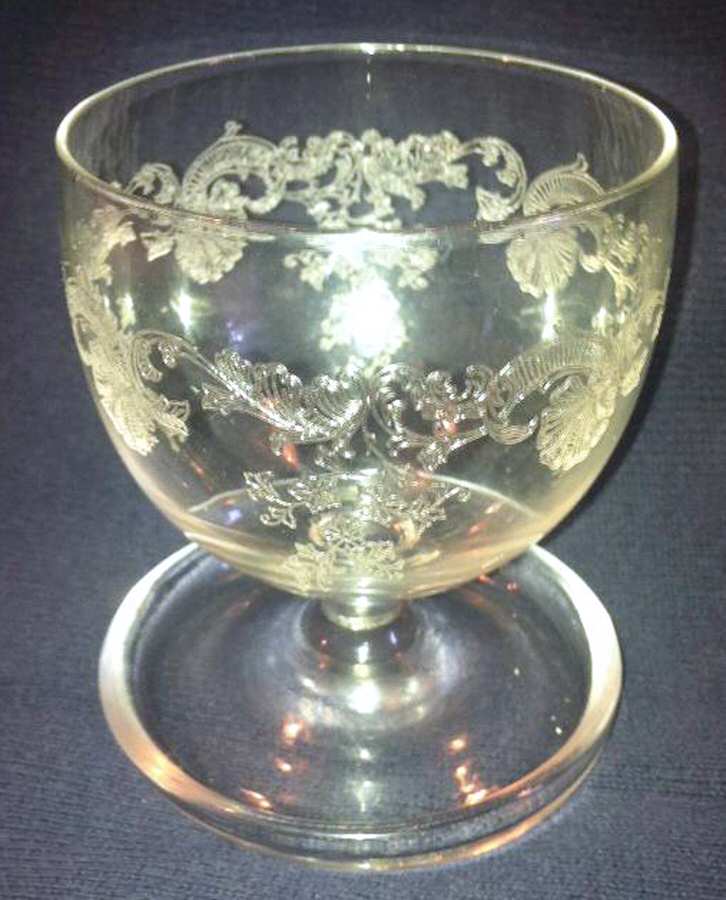 UNK582 Clear (Non Optic) Footed Dessert by Unknown Manufacturer-1