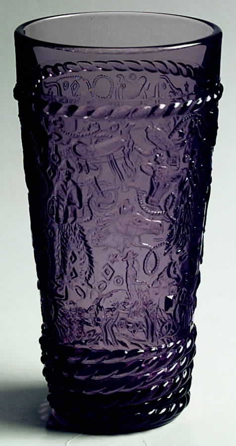 Ranch Life Amethyst Highball Glass by Imperial Glass-Ohio-1