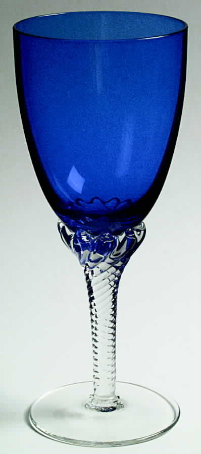 Pirouette Blue Water Goblet by Colony-1