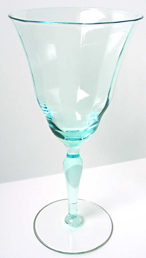 UNK980 Blue Water Goblet by Unknown Manufacturer-1