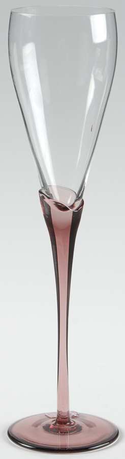 UNK1026 (Pink Stem) Fluted Champagne by Unknown Manufacturer-1