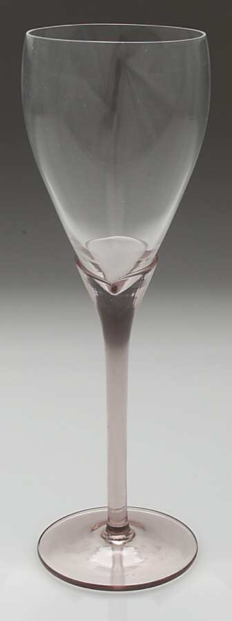 UNK1026 (Pink Stem) Wine Glass by Unknown Manufacturer-1