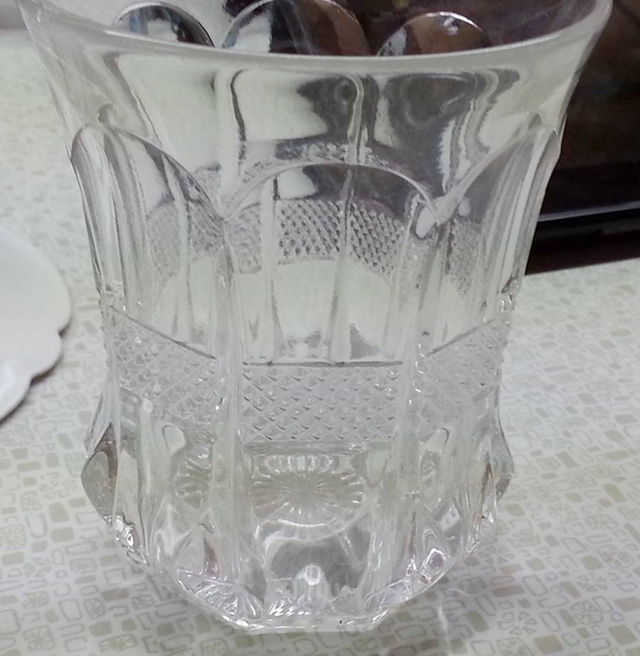 Banded Portland Clear Flat Tumbler by US Glass-1