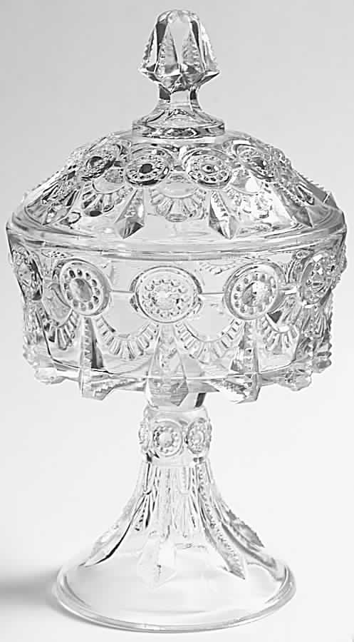 Alabama 9" Compote & Lid by US Glass-1